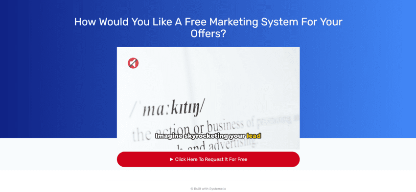 Free Marketing System