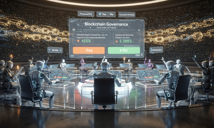 crypto AI agents managing DAO governance.