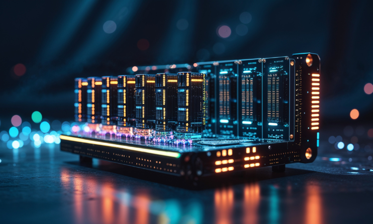 crypto mining 2026 – AI-embedded ASIC performing adaptive tuning.