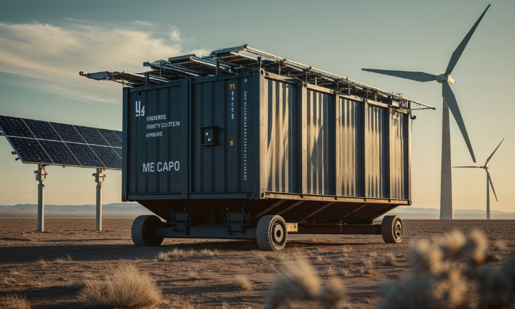 crypto mining 2026 – sustainable hybrid energy mining setup.