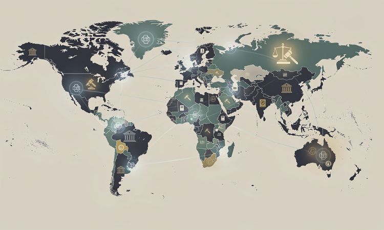 Crypto ownership responsibilities across different legal jurisdictions.